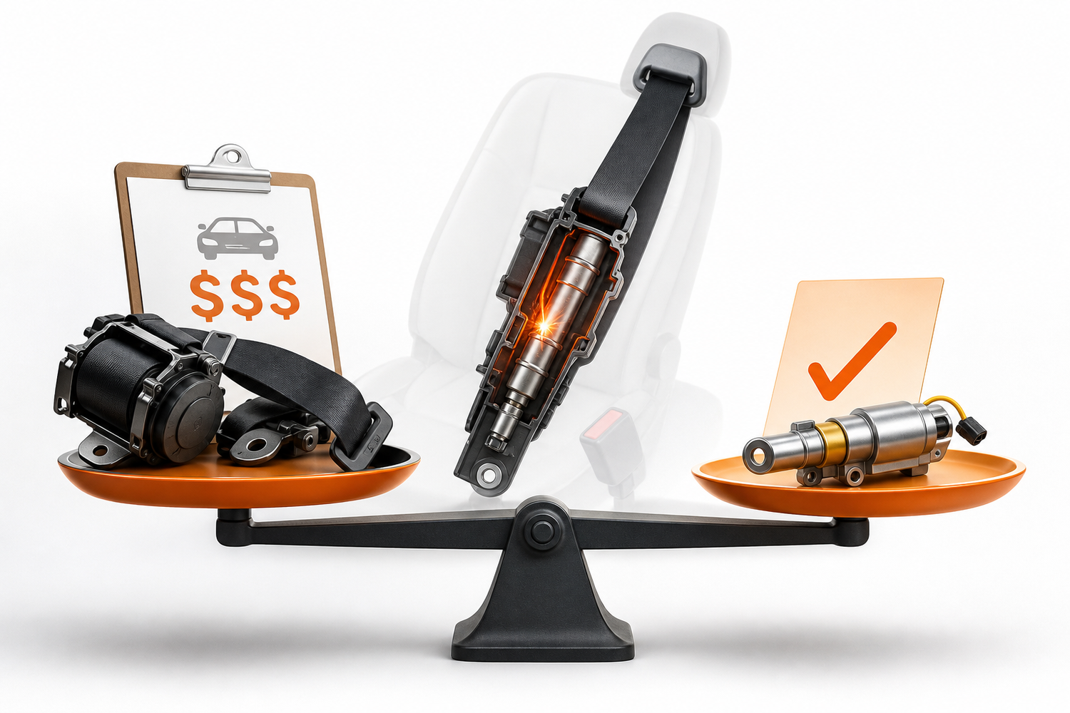 Seat Belt Pretensioner Replacement Cost: Dealer Price vs. Mail-In Repair