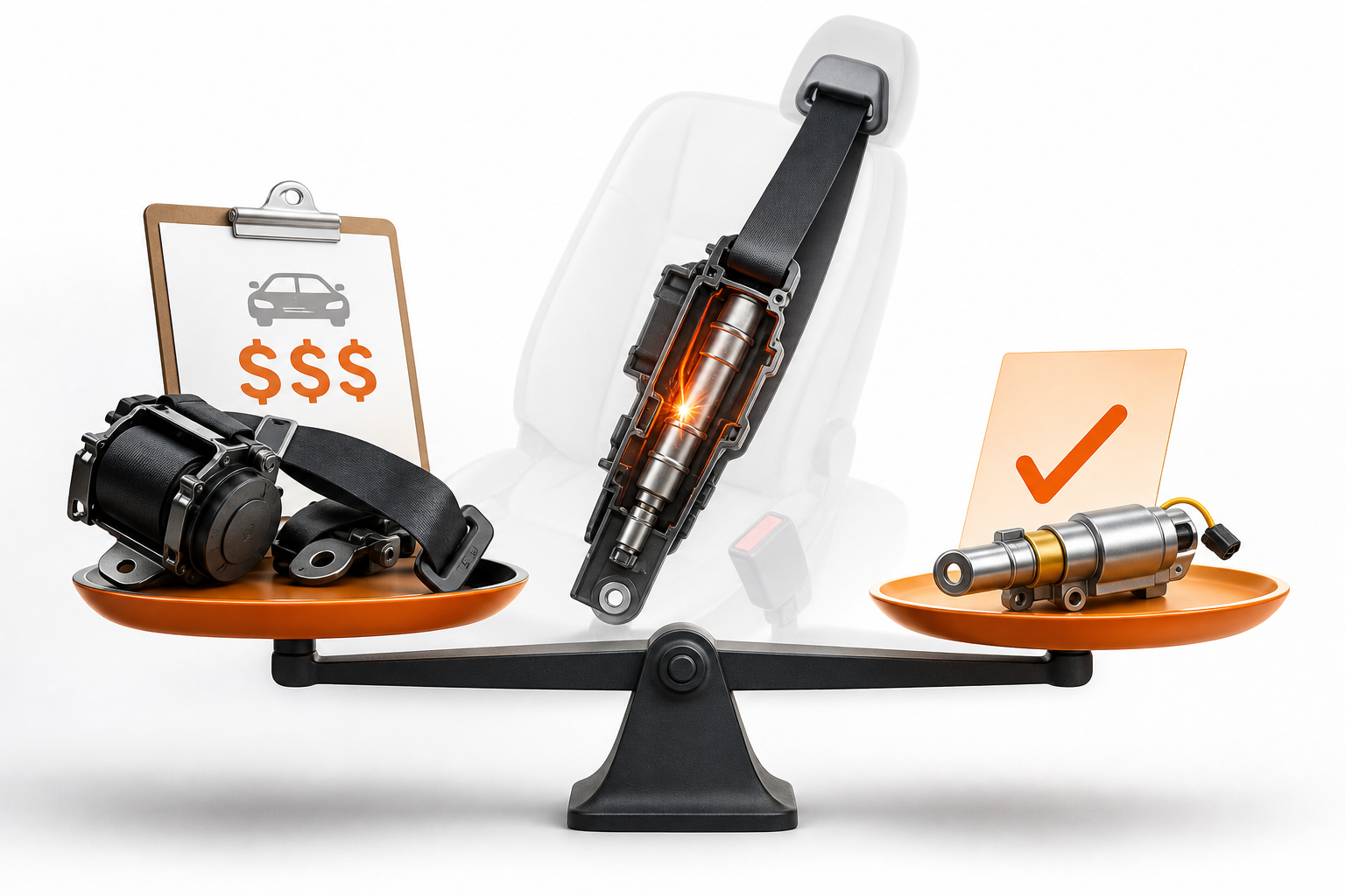 Seat Belt Pretensioner Replacement Cost: Dealer Price vs. Mail-In Repair