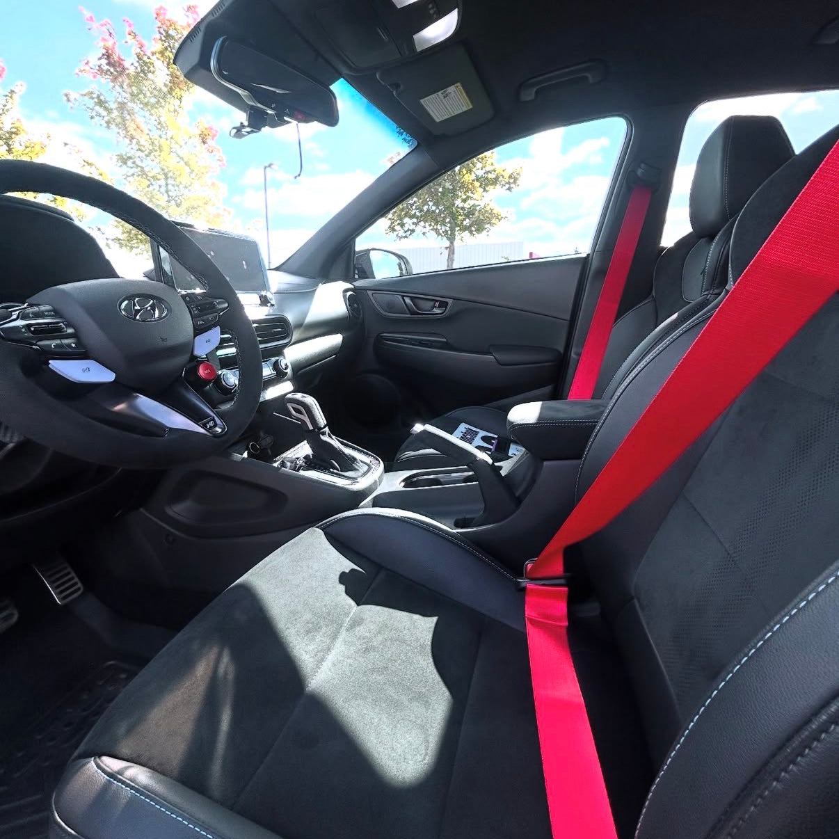 Ferrari Red Seat Belt Webbing Upgrade Replacement