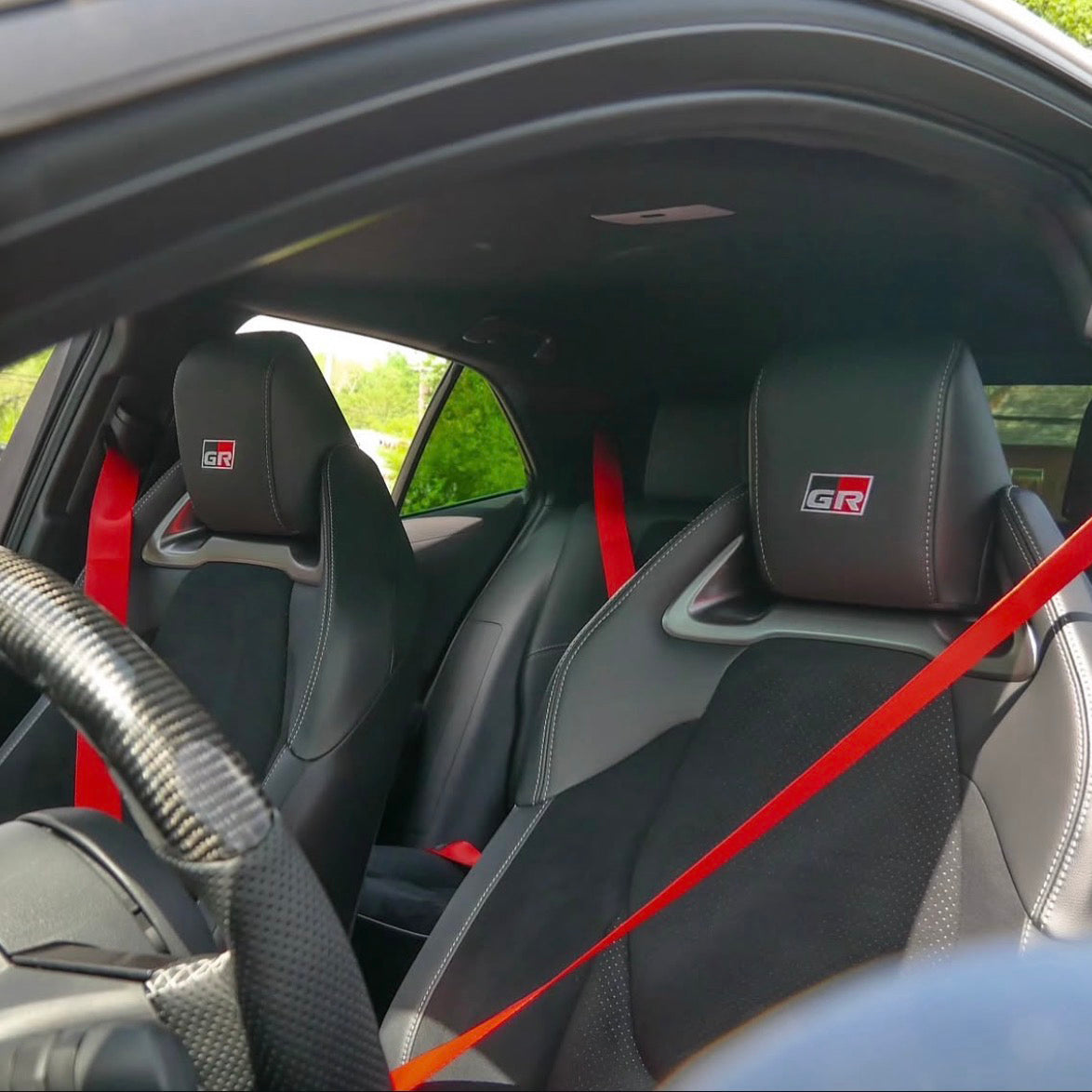 Ferrari Red Seat Belt Webbing Upgrade Replacement